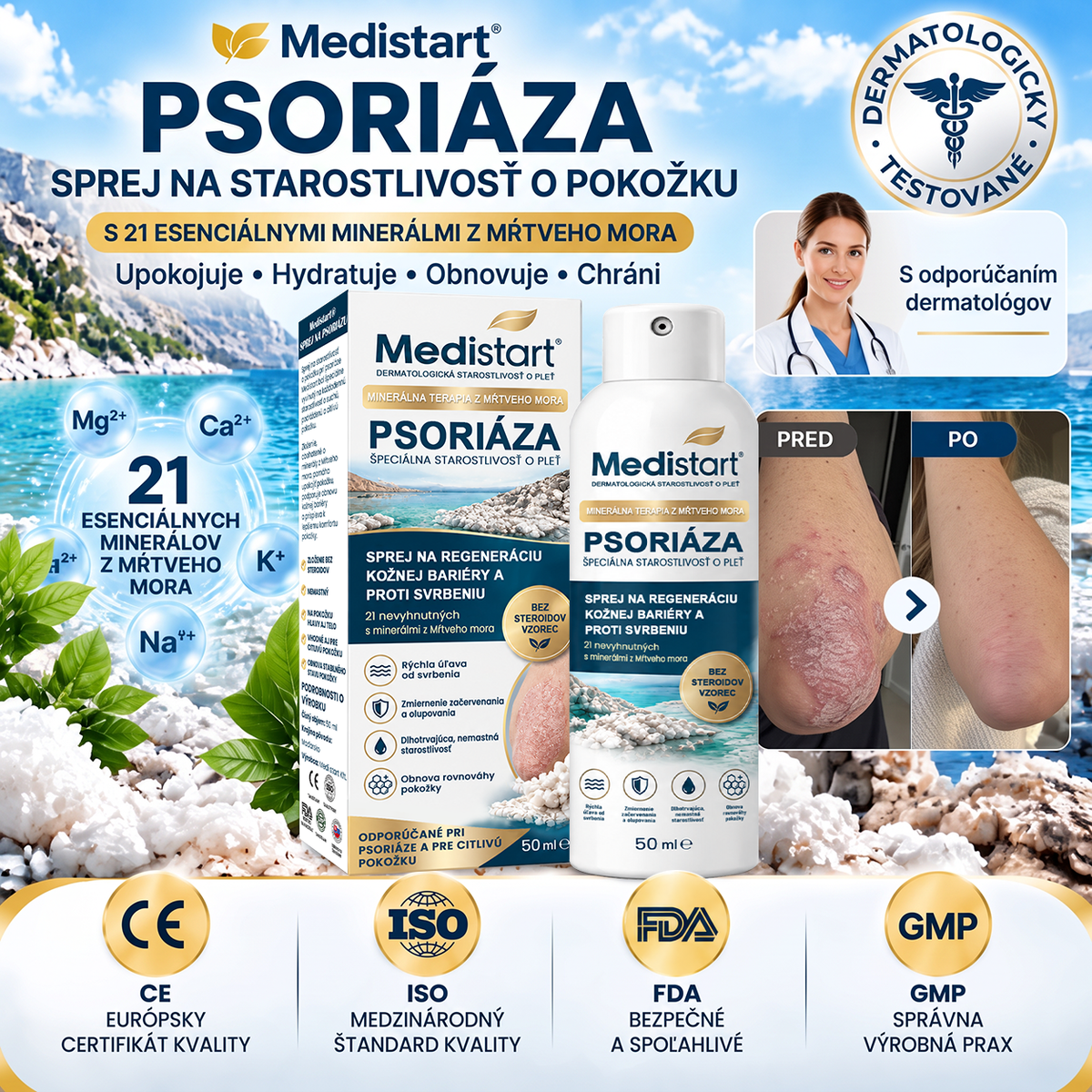 ✨✨✨Medistart® ŠPECIÁLNA STAROSTLIVOSŤ O POKOŽKU PRI PSORIÁZE