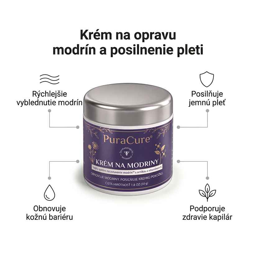 ⭐️ 100 000+ predaných kusov 💁‍♀️ – PuraCure® Regeneračný krém na modriny a spevnenie pokožky