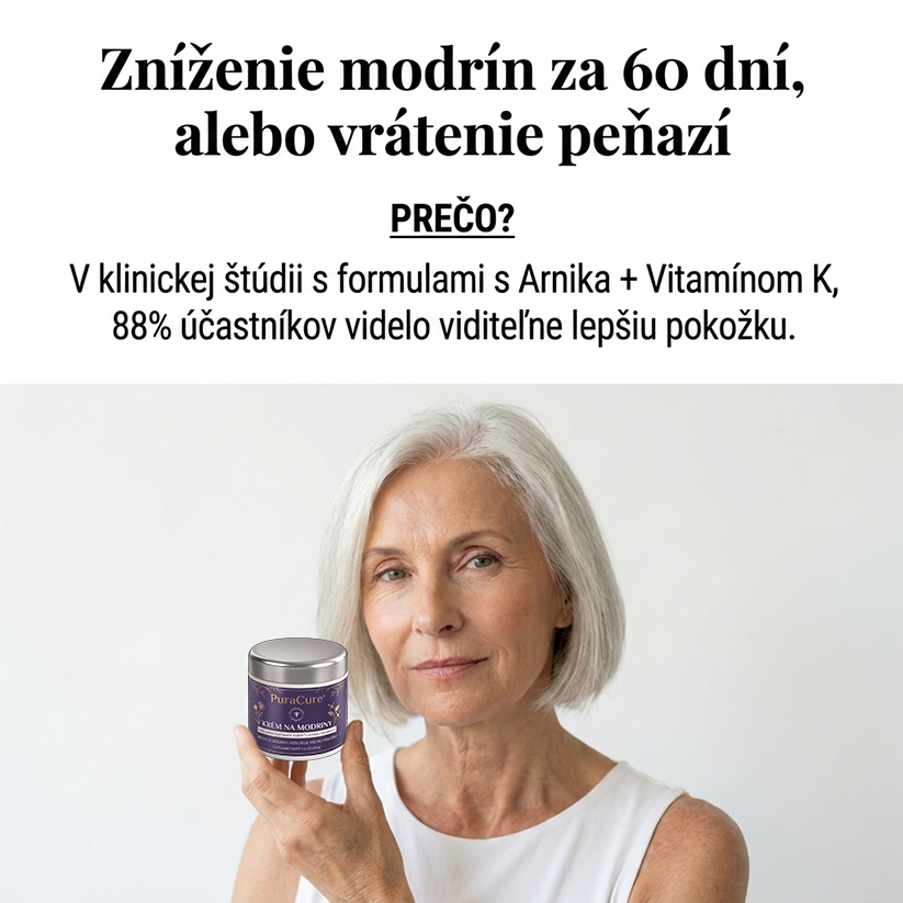 ⭐️ 100 000+ predaných kusov 💁‍♀️ – PuraCure® Regeneračný krém na modriny a spevnenie pokožky